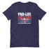 Pro-Life Pro-God Pro-Gun Short-sleeve unisex t-shirt - Mainstream Freedom